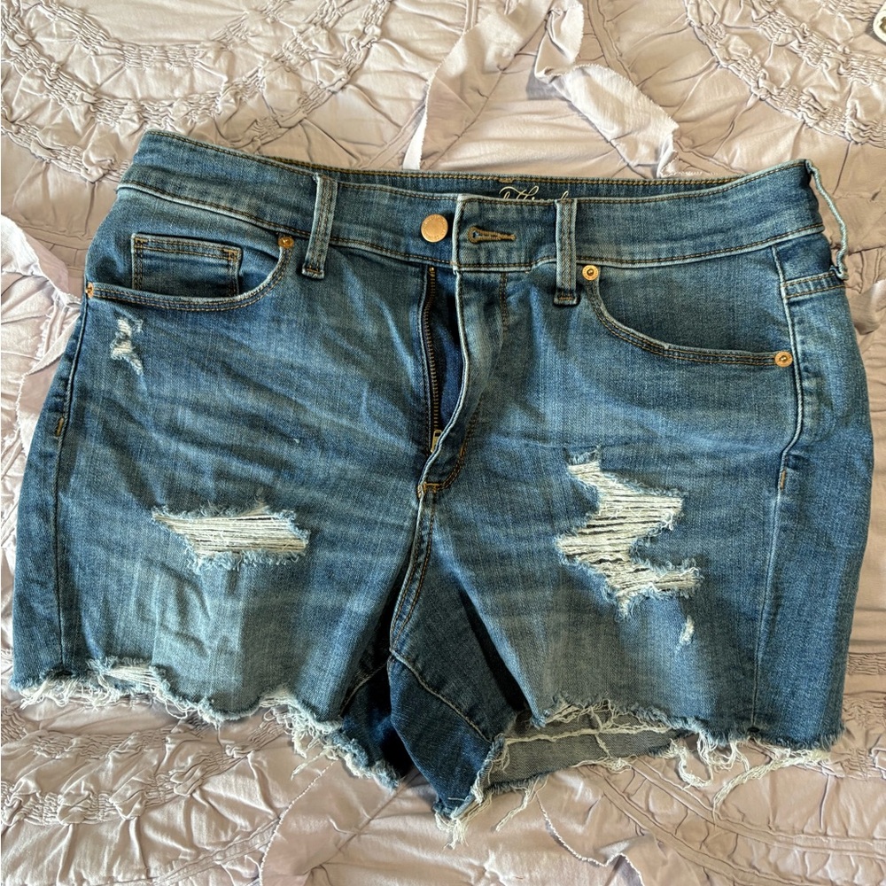 Universal Thread Blue Distressed Jean Shorts